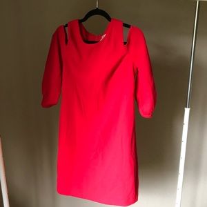 Red cutout shoulder 3/4 sleeve Eliza J